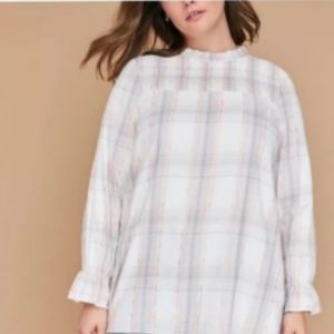 Lane Bryant Plaid Top